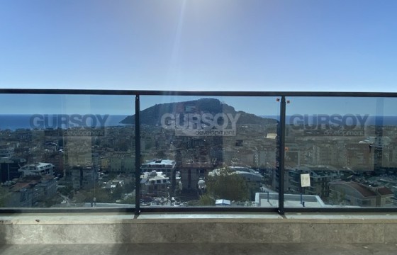 Квартира 2+1 с непревзойденным видом на побережье в центре Алании, 90 кв.м. в Турции - фото 5