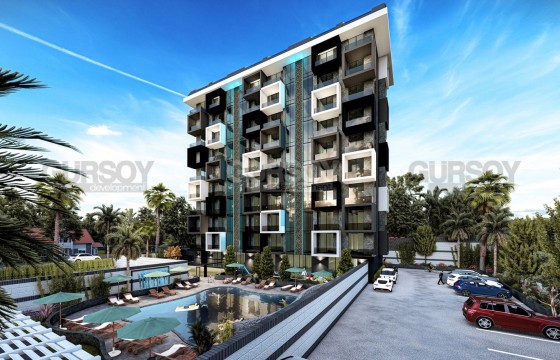 Новая квартира 1+1 в комплексе с инфраструктурой в Махмутларе, 55 м2 в Турции - фото 4