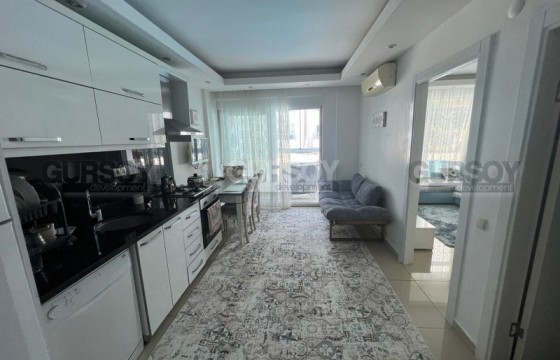 Уютная квартира 1+1 с видом на бассейн в 350 м от пляжа Клеопатры, 50 м2 в Турции - фото 2