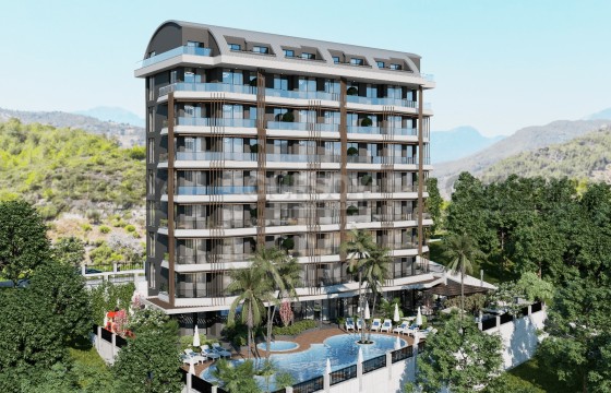 Квартиры различных планировок в элитном строящемся комплексе в Демирташе, 44-140 м2 в Турции - фото 5