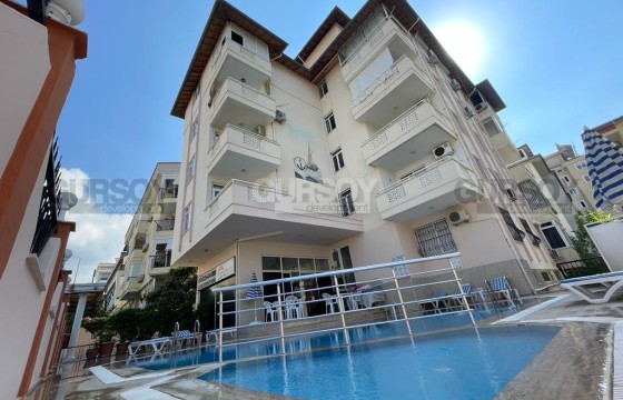 Меблированная квартира 1+1 с видом на море всего в 400 м от пляжа в районе Оба, 55 м2 в Турции - фото 3