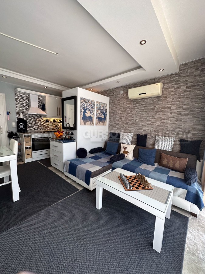 Уютная квартира 1+1 с мебелью в 150 метрах от моря. Оба, Алания. в Турции - фото 1