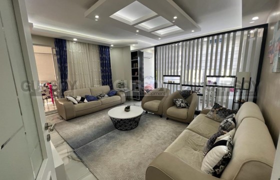 Квартира 2+1 с видом на море всего в 100 м от пляжа в районе Оба, 80 м2 в Турции - фото 8