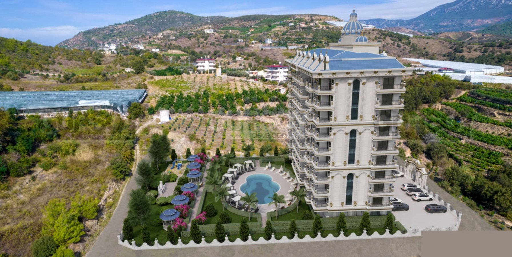 Горячее предложение - квартиры 1+1 в строящемся комплексе в Демирташе по очень выгодной цене, 60 м2 в Турции - фото 1