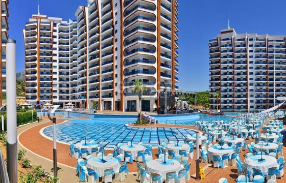 Двухкомнатная квартира с видом на море, 75 кв.м. в Махмутларе в Турции - фото 2