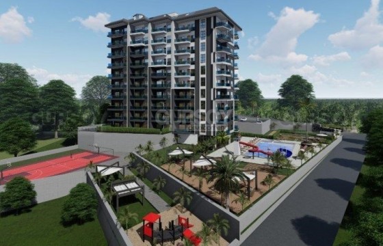 Новая квартира 1+1 с шикарным видом на море в элитном ЖК в Авсалларе, 55 м2 в Турции - фото 6