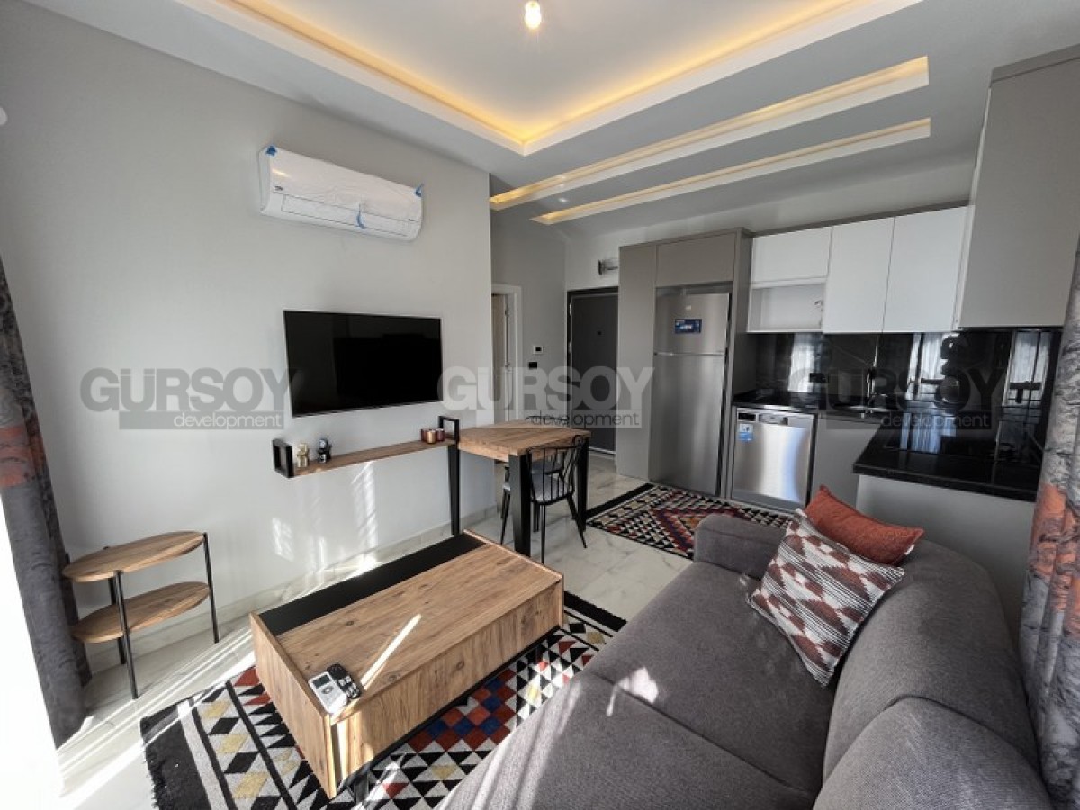 Меблированная квартира 1+1 в уютном современном жилом комплексе в районе Оба, 47 м2 в Турции - фото 1