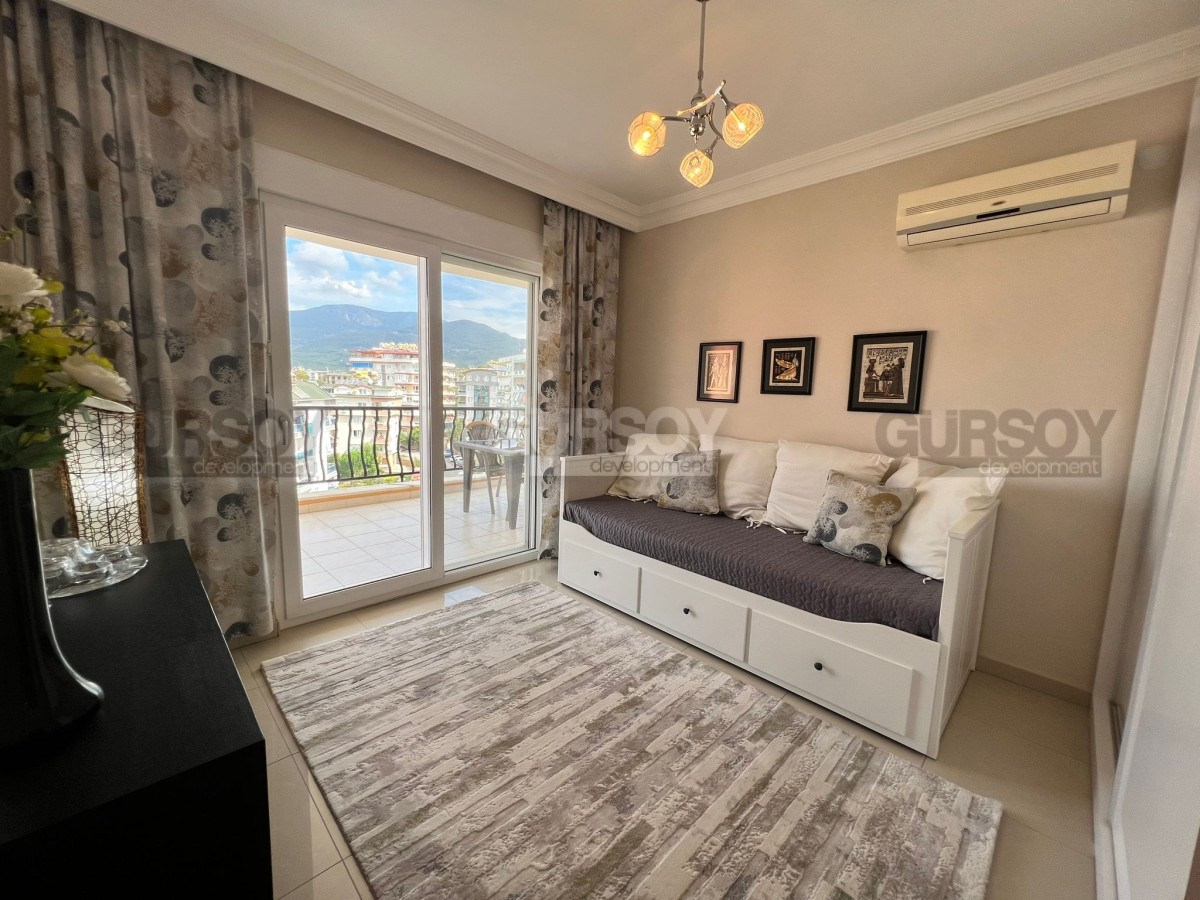 Стильная просторная квартира 2+1 с видом на горы и море в Тосмуре, 135 м2 в Турции - фото 1