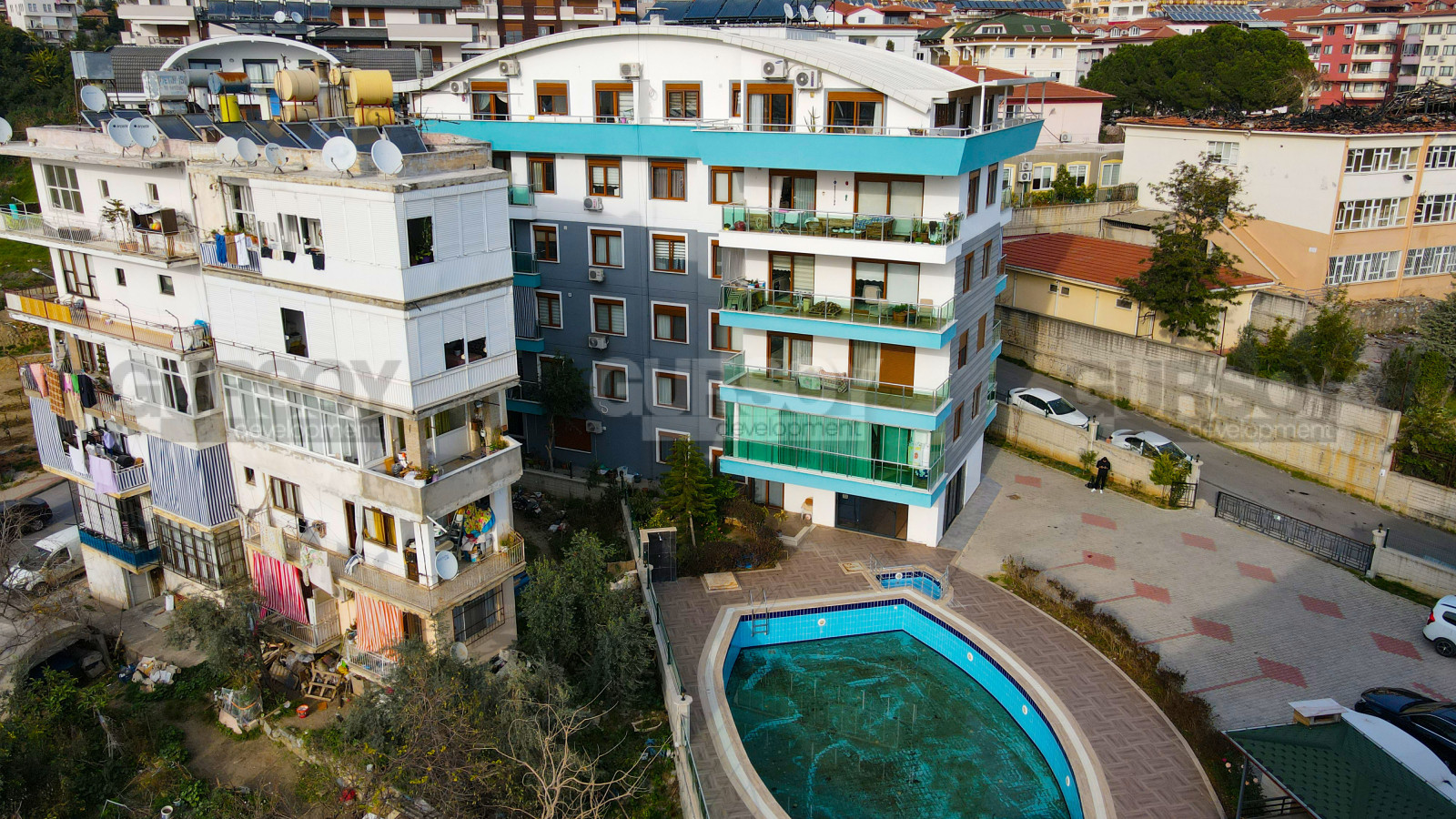 Четырехкомнатный пентхаус с видом на море, 175 кв.м. Центр, Алания. в Турции - фото 1