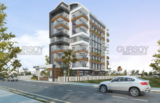 Светлые апартаменты 1+1 с видом на море в новом комплексе в районе Авсаллар, 54 м2 в Турции - фото 9