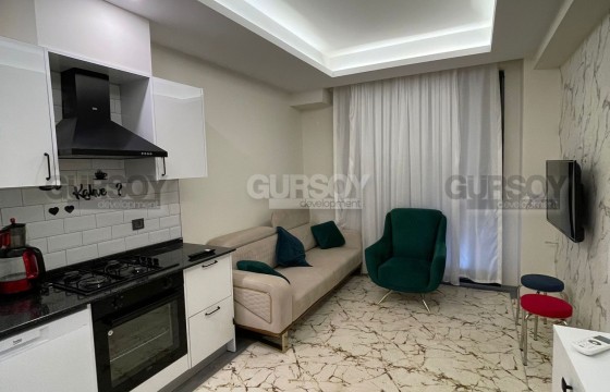 Компактная новая квартира в 350 метрах от пляжа, в центре перспективного района Аланьи - Газипаша в Турции - фото 4