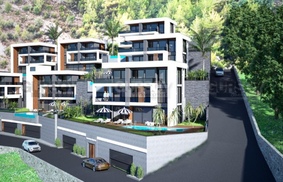 Современные виллы с  видом на море и город. Район Тепе. в Турции - фото 9