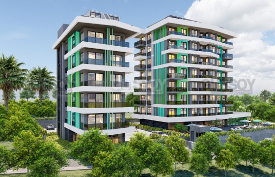 Строящийся проект в живописном районе Авсаллар, 55 м2-158 м2 в Турции - фото 4