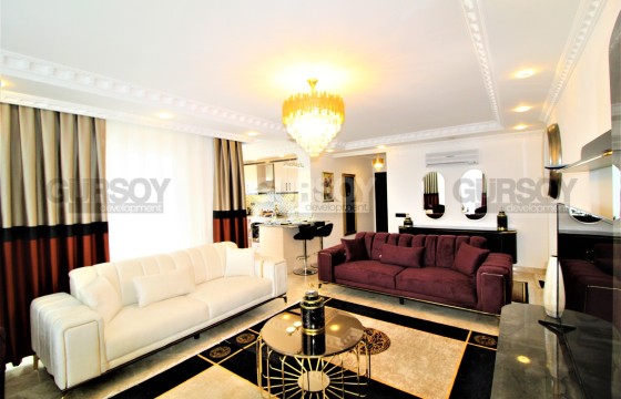 Панорамная квартира с видом на горы и море, на 8-м этаже, в комфортабельном районе Аланьи - Джикджилли в Турции - фото 2