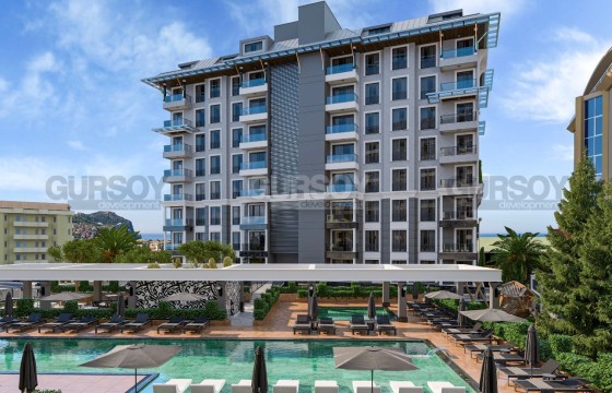 Апартаменты 2+1 на 4-м этаже в жилом комплексе на этапе строительства, в 1200 метрах от знаменитого пляжа Клеопатры в Турции - фото 1