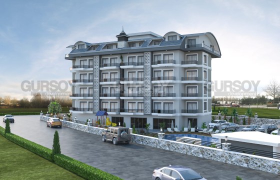 Компактная квартира с чистовой отделкой, в жилом комплексе 2023 года постройки, в районе Верхняя Оба в Турции - фото 4