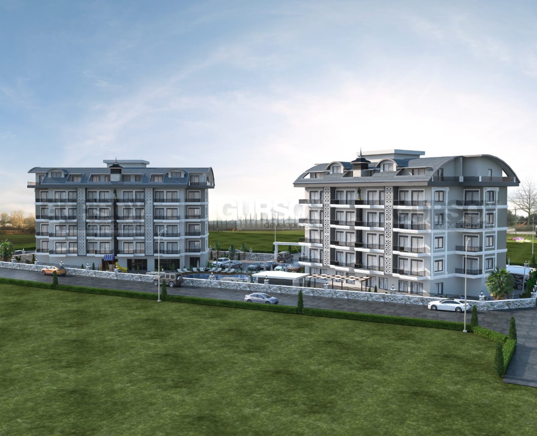 Компактная квартира с чистовой отделкой, в жилом комплексе 2023 года постройки, в районе Верхняя Оба в Турции - фото 1