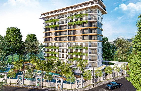 Проект в живописном месте в районе Авсаллар, 47 м2-100 м2 в Турции - фото 3