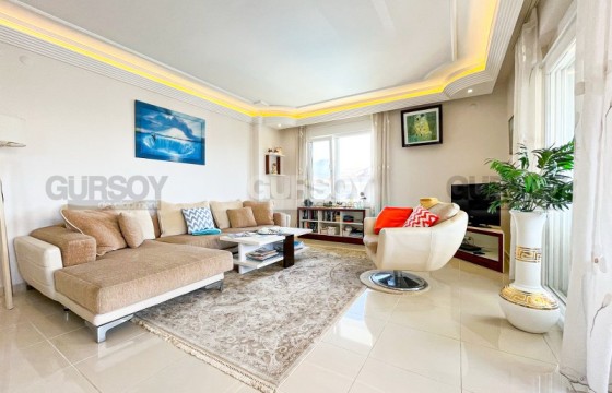 Большая двухуровневая квартира с панорамным видом на город, в 900 метрах от пляжа со статусом «голубой флаг» в Турции - фото 2