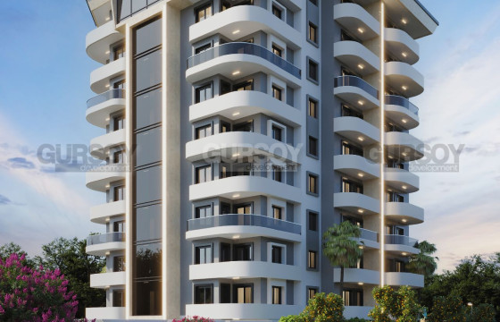 Проект на этапе строительства в Авсалларе, 61 м2-150 м2 в Турции - фото 2