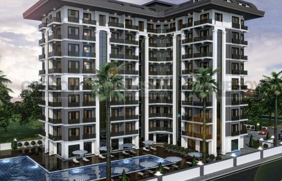 Квартиры от 55 до 140 м2 с видом на море. Паяллар, Алания. в Турции - фото 1