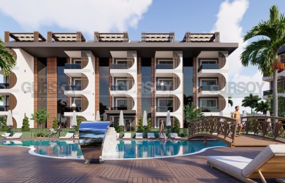 Небольшая квартира 1+1, общей площадью 63 м2, в строящемся жилом комплексе в перспективном районе Аланьи - Авсаллар в Турции - фото 5