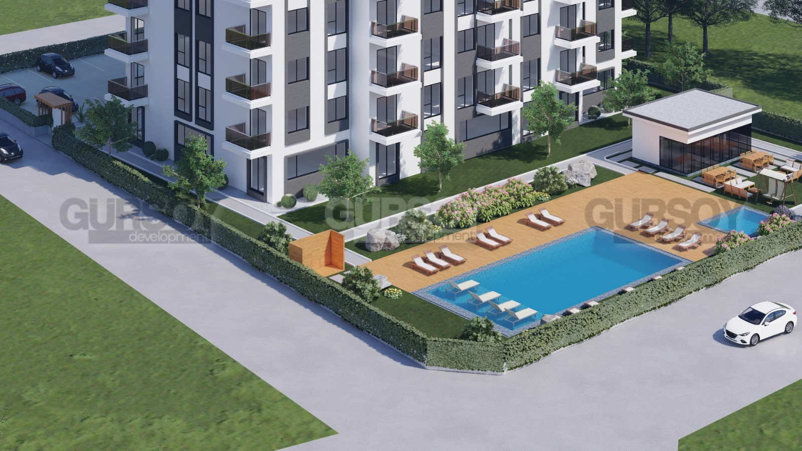 Проект для инвестиций с квартирами 50 – 135 м2. Паяллар, Алания. в Турции - фото 1