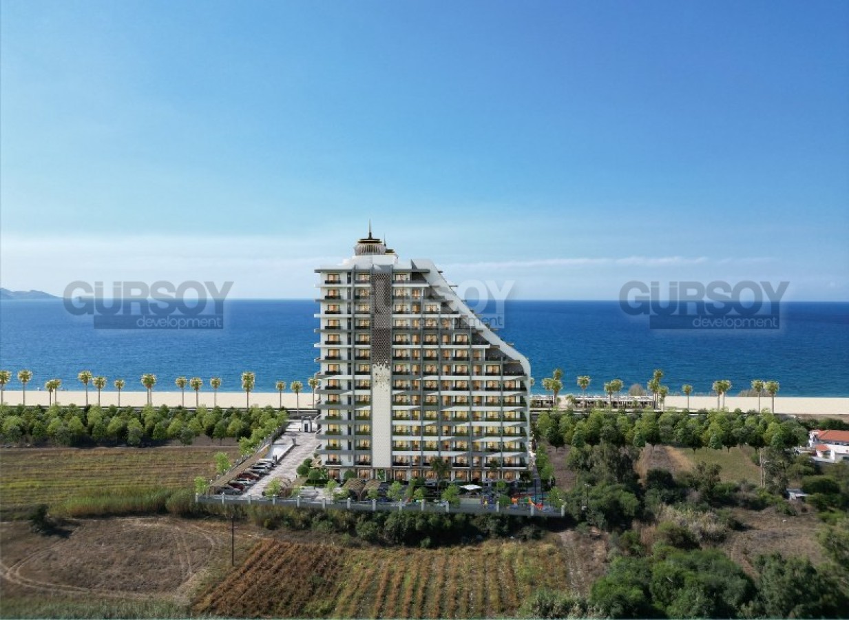 Апартаменты в строящемся комплексе на первой береговой линии, Северный Кипр в Турции - фото 1