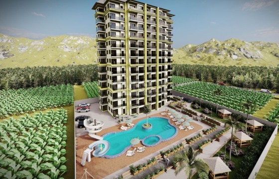 Квартира 1+1 в новом жилом комплексе в районе Махмутлар, по отличной цене. в Турции - фото 11