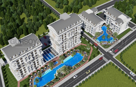 Апартаменты 1+1 и 2+1 на начальной стадии строительства от 55 м2 в Паялларе. в Турции - фото 3