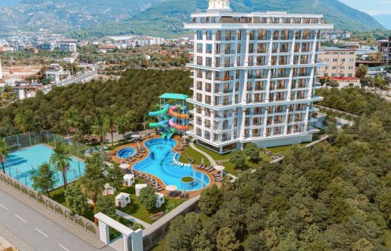 Квартиры в комплексе на этапе строительства, район Тосмур в Турции - фото 5