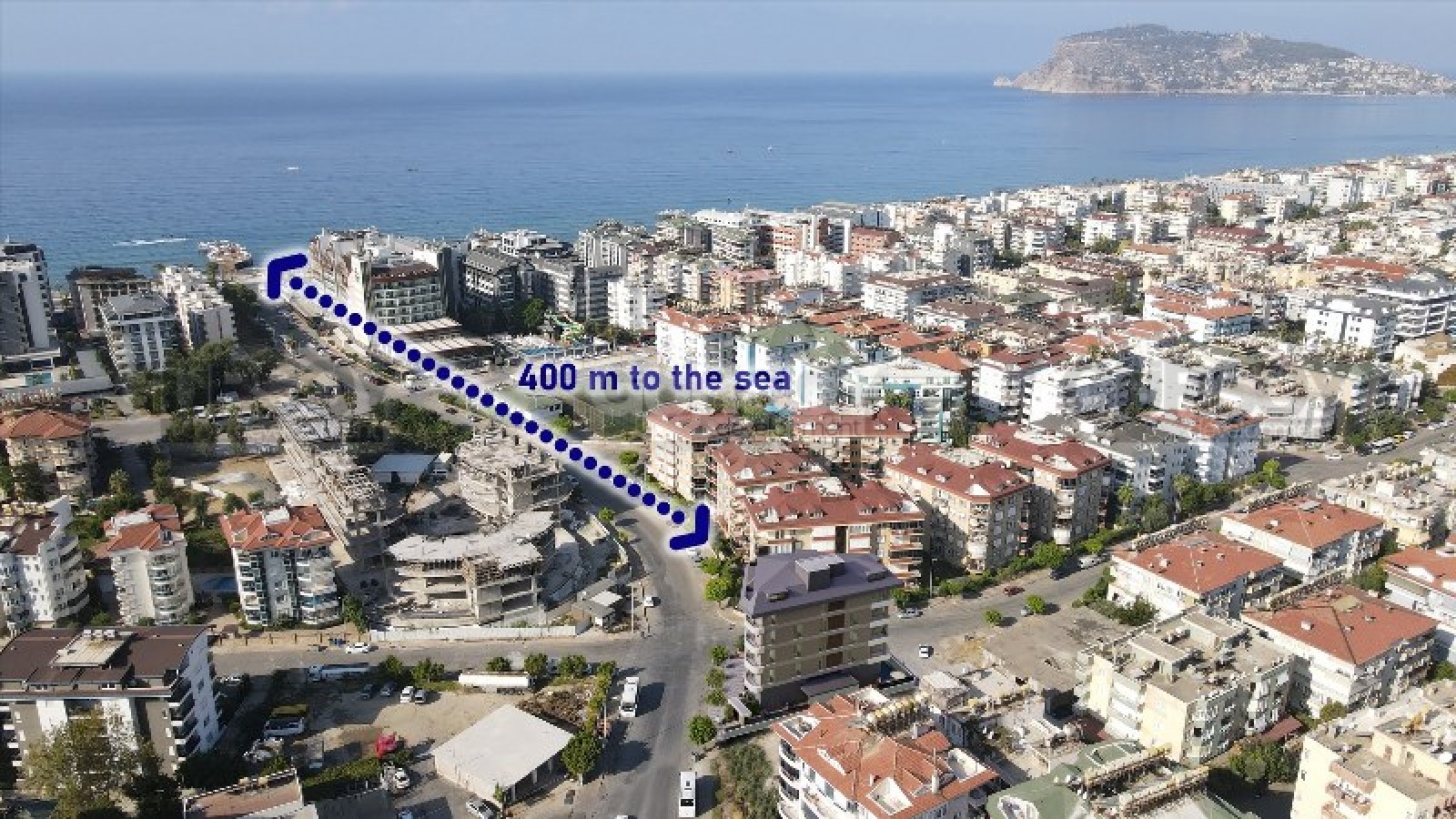 Новый жилой комплекс в районе Оба, всего в 400 метрах от моря в Турции - фото 1