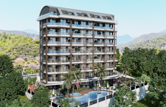 Строящийся комплекс с апартаментами различных планировок в районе Демирташ в Турции - фото 5