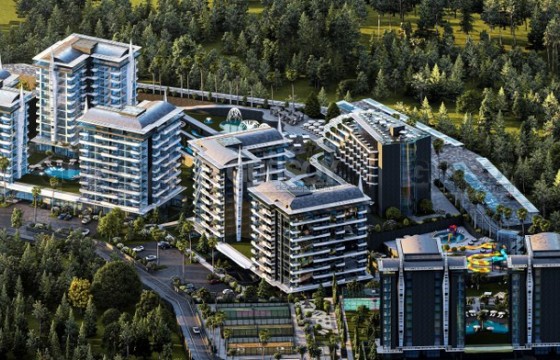 Роскошный жилой комплекс в районе Авсаллар с 5-звёздочным отелем в Турции - фото 3