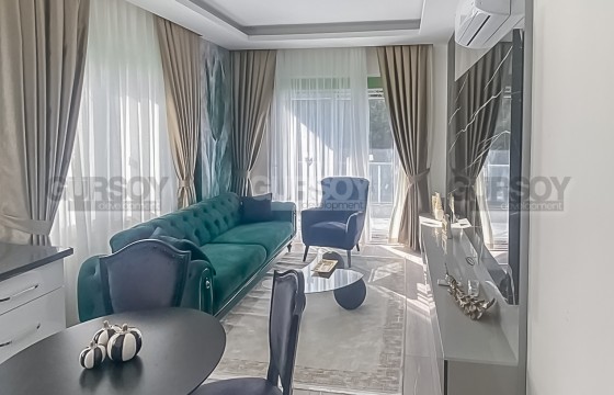 Стильная квартира 1+1 в новом комплексе в районе Авсаллар в Турции - фото 3