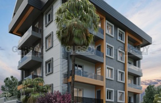 Двухкомнатная квартира в новом комплексе в районе Авсаллар в Турции - фото 1