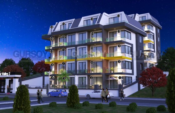 Уютная двухкомнатная квартира в новом комплексе в районе Кестель в Турции - фото 12