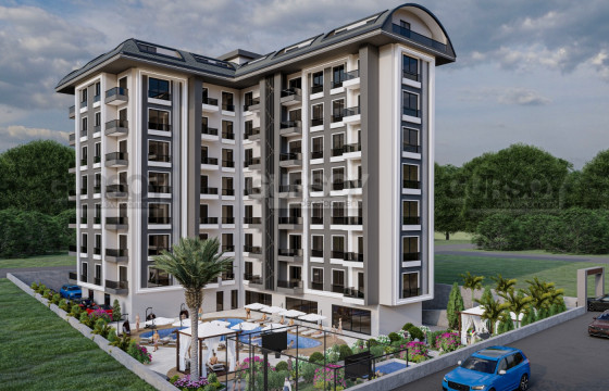 Новый инвестиционный проект в районе Авсаллар, 53 м2-110 м2 в Турции - фото 3