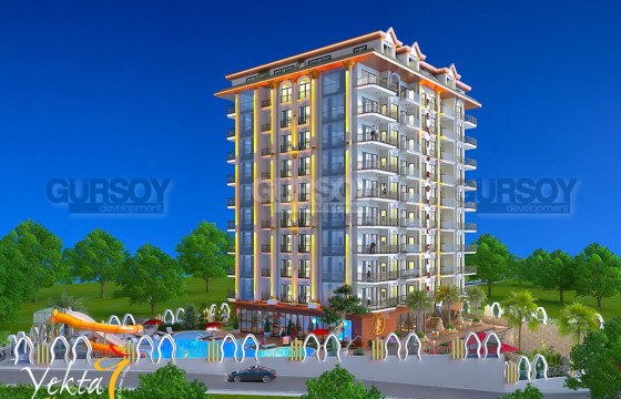 Апартаменты 2+1 в элитном комплексе в центре Алании в Турции - фото 4