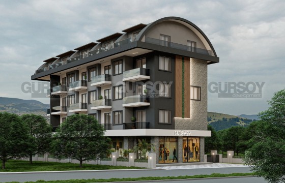 Новая квартира в районе Оба с чистовой отделкой в Турции - фото 1