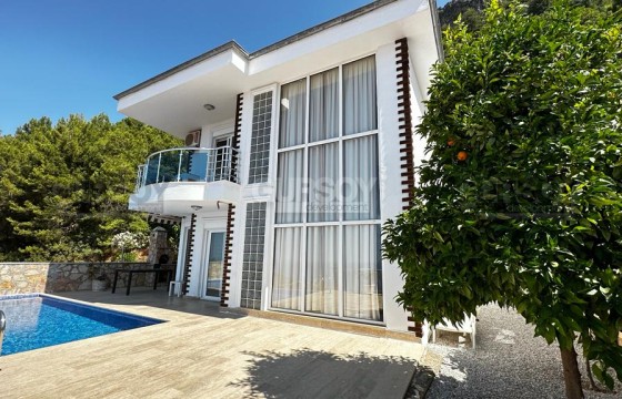 Прекрасная вилла с собственным бассейном в районе Тепе в Турции - фото 11