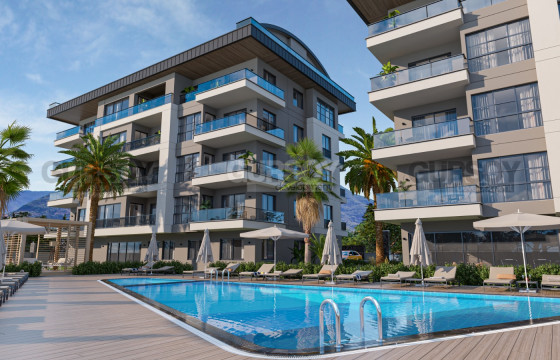 Квартира 2+1, 85м2 в престижном районе Оба. до моря 1500м. в Турции - фото 1