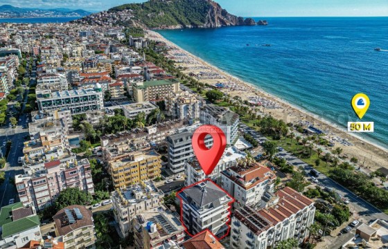 Продажа квартиры 2+1 в комплексе городского типа в районе пляжа Клеопатра в Турции - фото 1