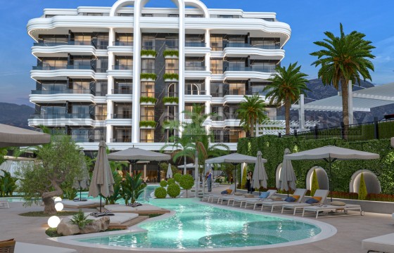 Премиальный жилой комплекс на первой береговой линии в районе Кестель в Турции - фото 5