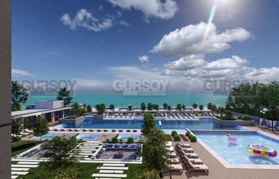 Апартаменты в элитном жилом комплексе на берегу Средиземного моря, в курортном городе Северного Кипра - Газиверен в Турции - фото 3