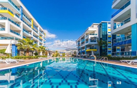 Оборудованная двухуровневая квартира 2+1 в комплексе с инфраструктурой  всего в 200 метрах от моря в Турции - фото 3