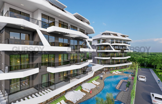 Квартиры 50-141 кв.м. в современном проекте. Оба, Алания. в Турции - фото 1