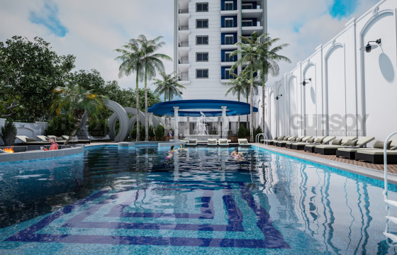 Проект с панорамными видами в Махмутларе, квартиры 54 – 140 м2. в Турции - фото 2