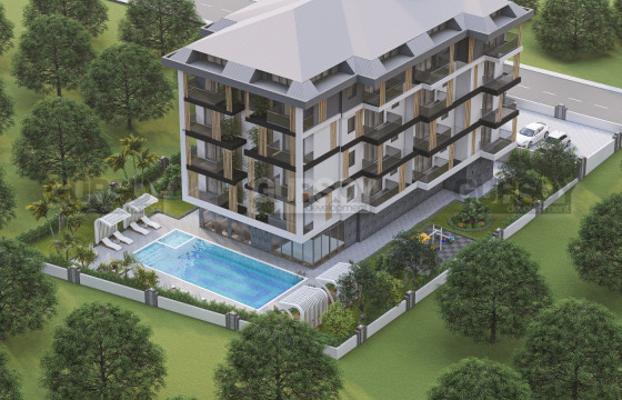 Квартиры 41-89 кв.м. с видом на море в Паялларе. в Турции - фото 5