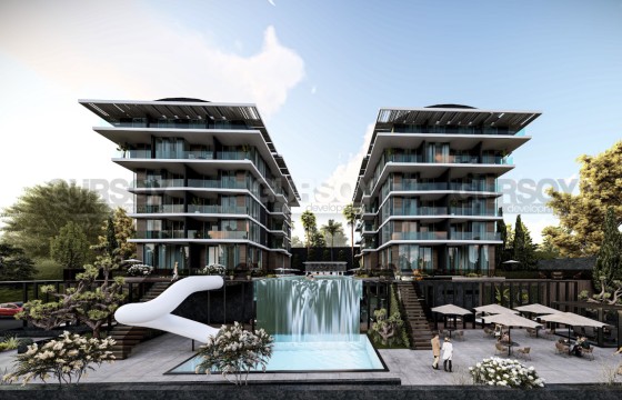 Прекрасный проект в центре Аланьи всего в 450 метрах от знаменитого пляжа Клеопатра в Турции - фото 1